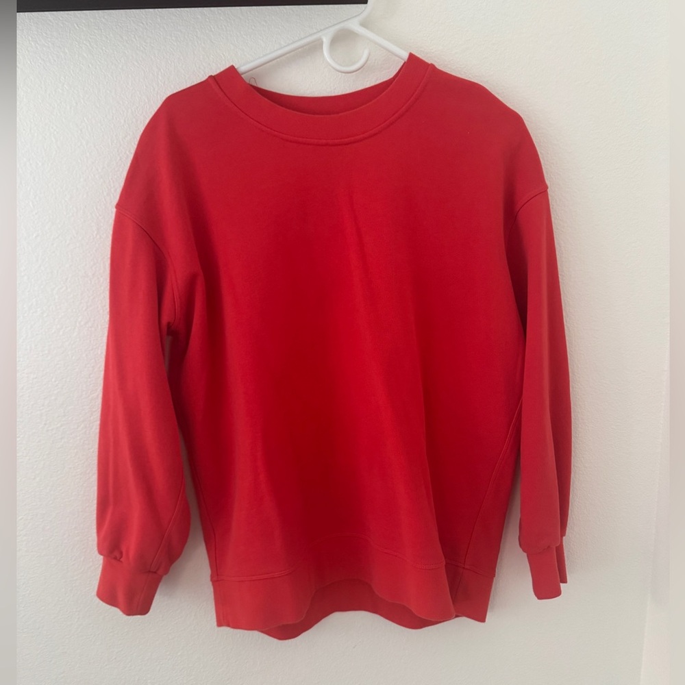 Lululemon Red Sweatshirt